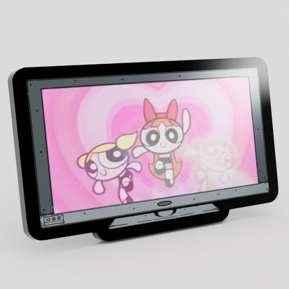 Monitor Lenticular Power Puff Girls Enamel Pin