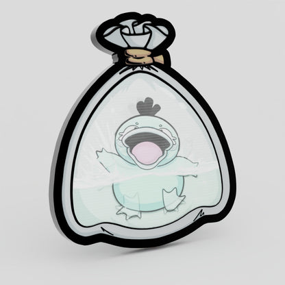 Psyduck Shiny Fishbag Lenticular Pin