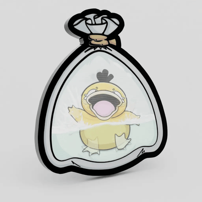 Psyduck Fishbag Lenticular Pin