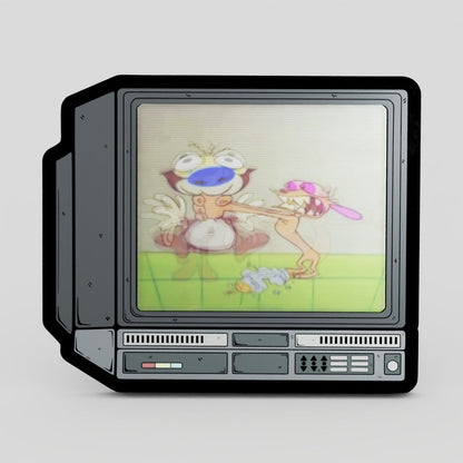 CRTV Lenticular Ren and Stimpy Pin