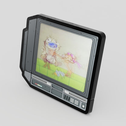 CRTV Lenticular Ren and Stimpy Pin