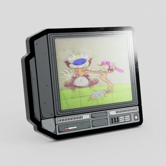 CRTV Lenticular Ren and Stimpy Pin