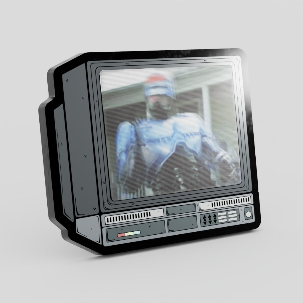 CRTV Lenticular Robo Cop Pin