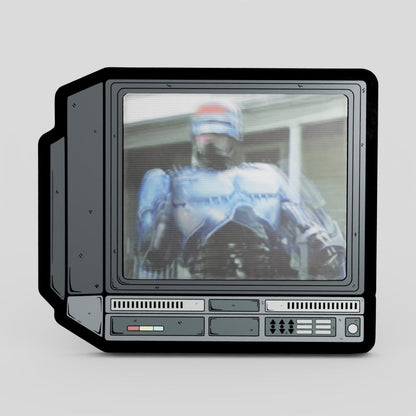 CRTV Lenticular Robo Cop Pin