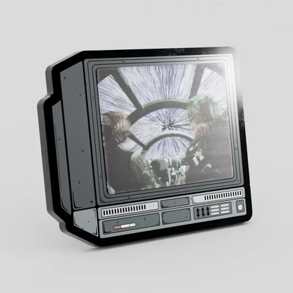 CRTV Lenticular Millennium Falcon Pin