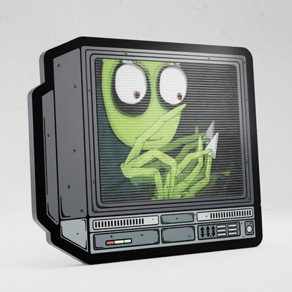 CRTV Lenticular Salad Fingers Pin