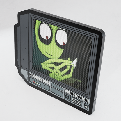 CRTV Lenticular Salad Fingers Pin