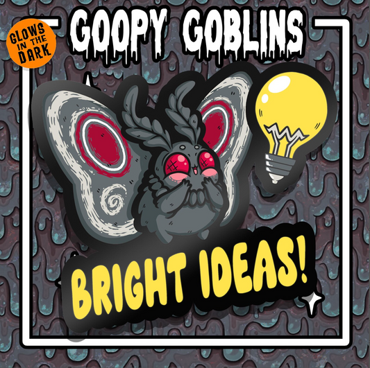 2.5" Chibi Mothman Bright Ideas Enamel Pin