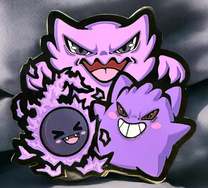 2.5" Gengar Trio Hard Enamel Pin