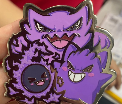 2.5" Gengar Trio Hard Enamel Pin