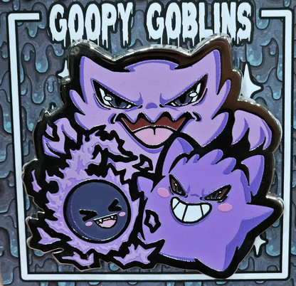 2.5" Gengar Trio Hard Enamel Pin
