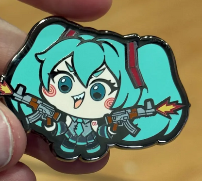 2" Battle Royale Miku Hard Enamel Pin