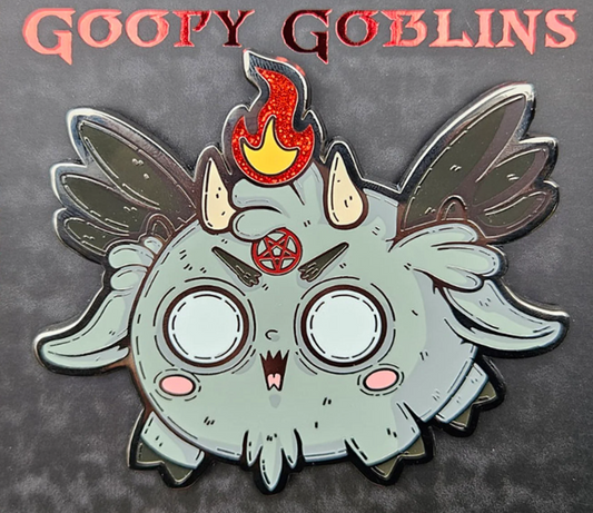 3" Chibi Baphomet Hard Enamel Pin