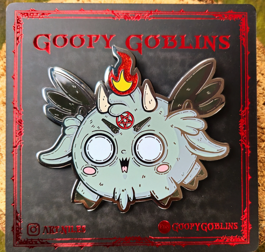 3" Chibi Baphomet Hard Enamel Pin