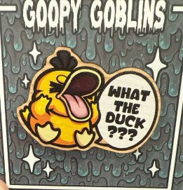 2" What the Duck Pin Wood Pin