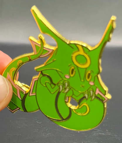 2" Rayquaza Hard Enamel Pin