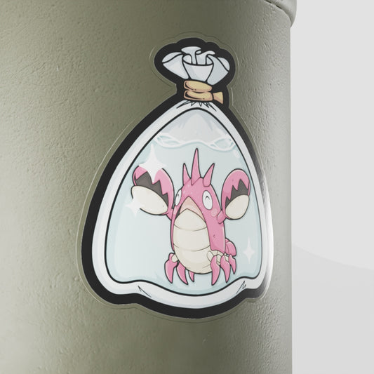 Shiny Corphish Fishbag Vinyl Sticker