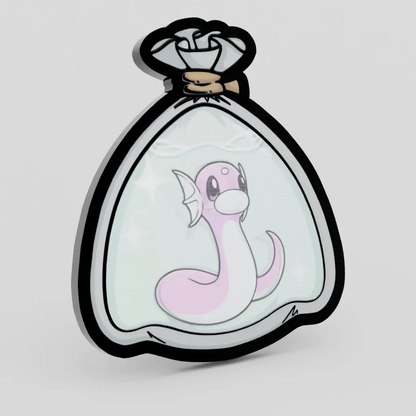 Dratini Shiny Fishbag Lenticular Pin