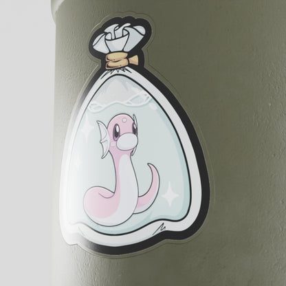 Shiny Dratini Fishbag Vinyl Sticker