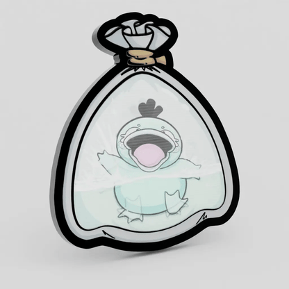 Psyduck Shiny Fishbag Lenticular Pin