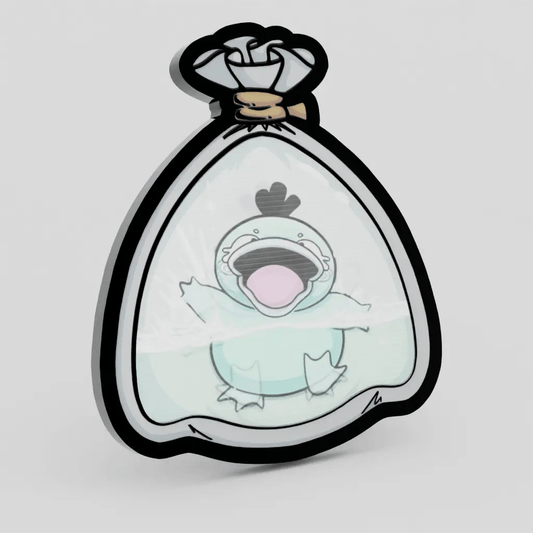Psyduck Shiny Fishbag Lenticular Pin