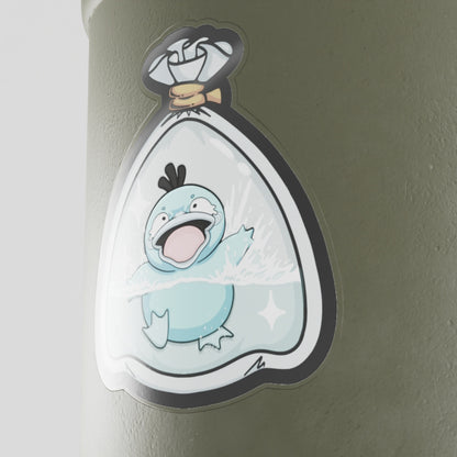 Shiny Psyduck Fishbag Vinyl Sticker