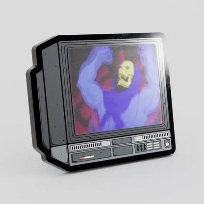 CRTV Lenticular Skeletor Pin