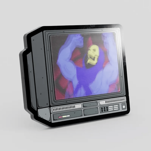 CRTV Lenticular Skeletor Pin