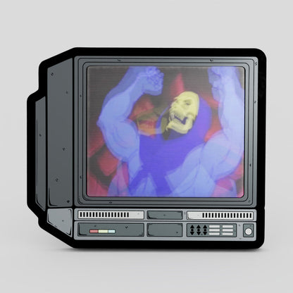 CRTV Lenticular Skeletor Pin