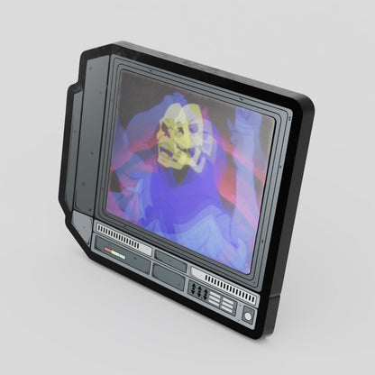 CRTV Lenticular Skeletor Pin
