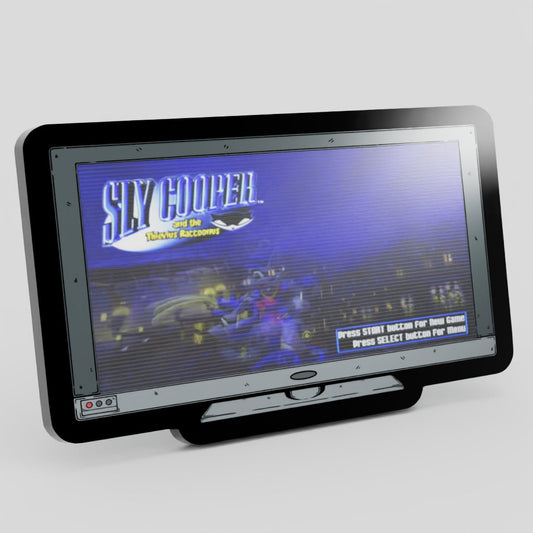 Monitor Lenticular Sly Cooper Enamel Pin