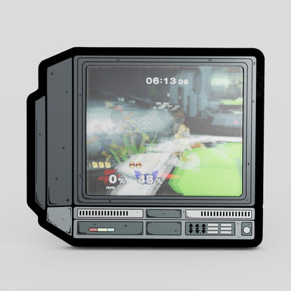 CRTV Lenticular Fox Smash Melee Pin