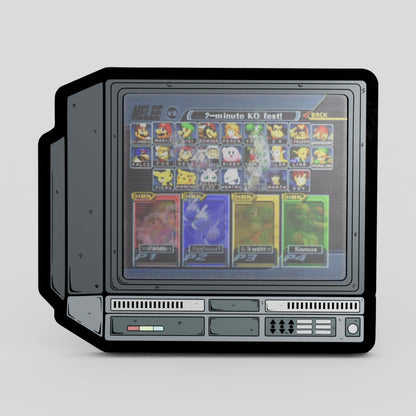 CRTV Lenticular Smash Melee Pin