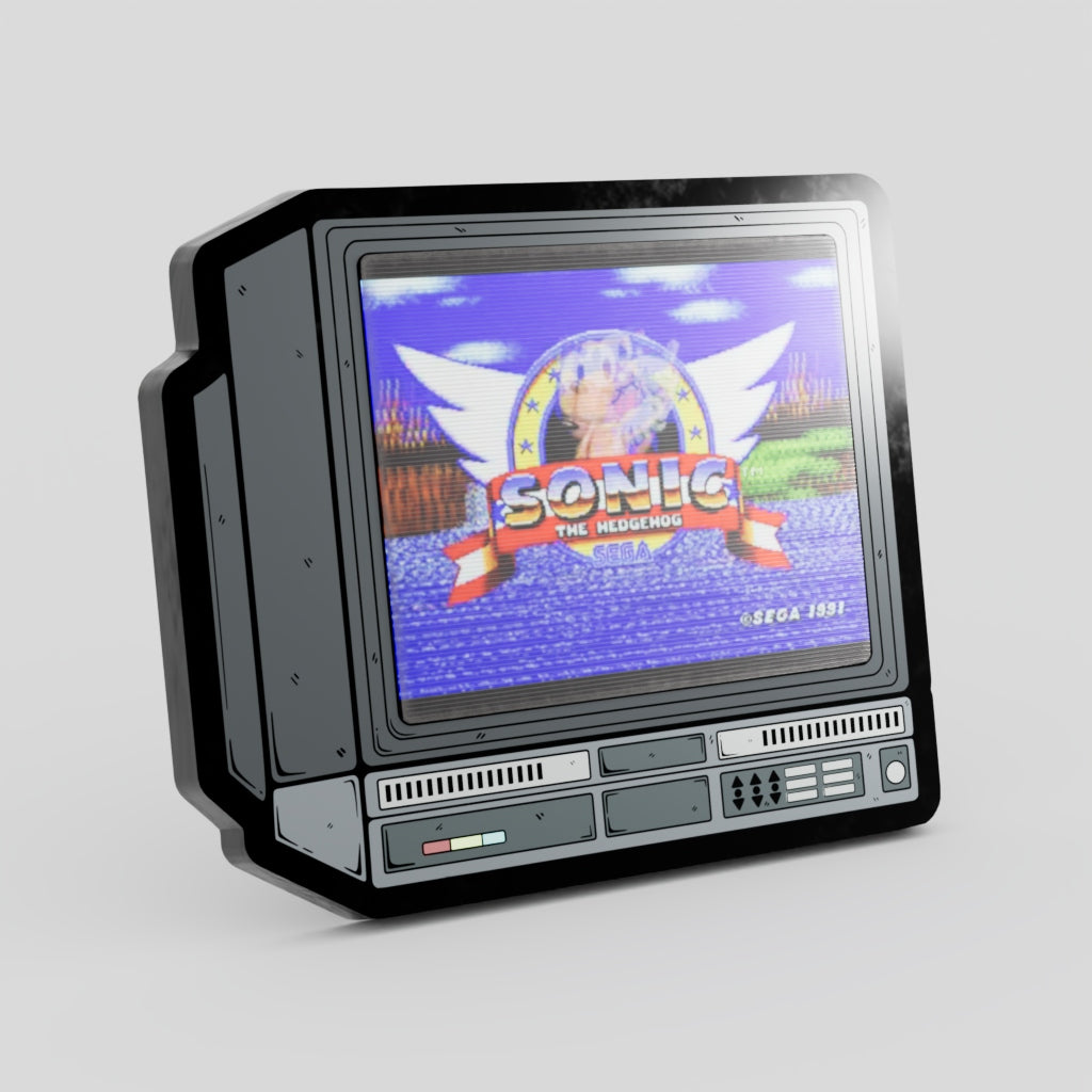 Sonic Game Lenticular Hard Enamel Pin CRTV