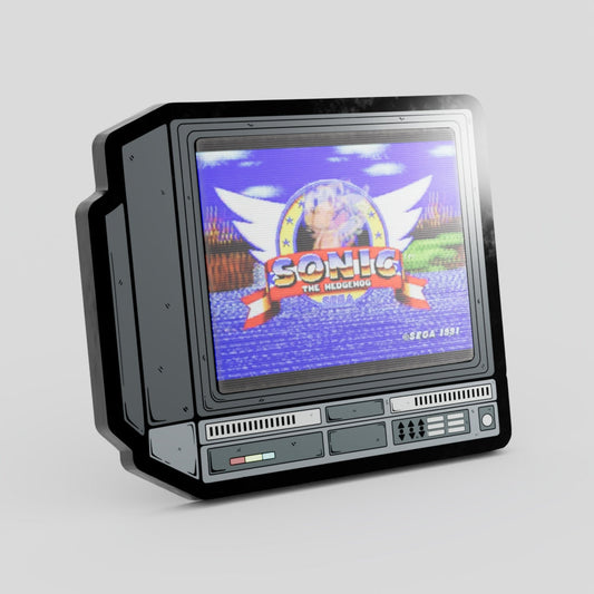 Sonic Game Lenticular Hard Enamel Pin CRTV