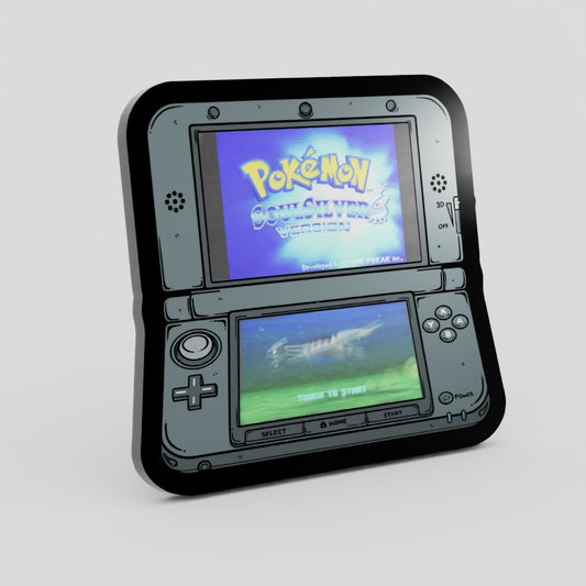 WS-3DS Lenticular Pokemon Soul Silver Enamel Pin