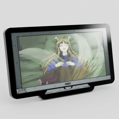 Monitor Lenticular Spice and Wolf Holo Enamel Pin