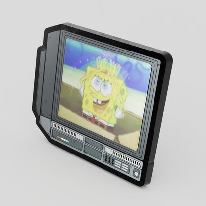 CRTV Lenticular Spongebob Rainbow Pin