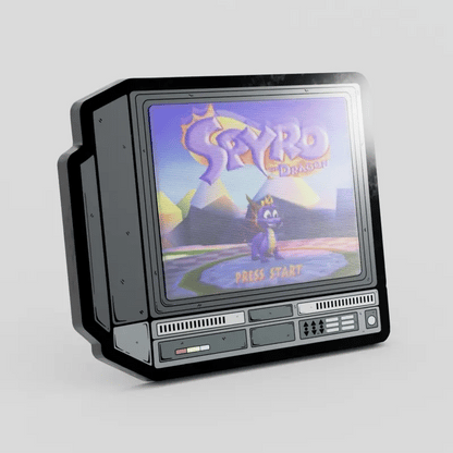 CRTV Lenticular Spyro Pin