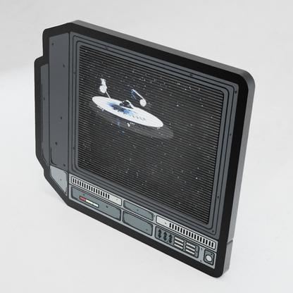 CRTV Lenticular Star Trek Ship Pin