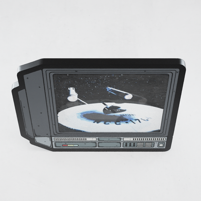 CRTV Lenticular Star Trek Ship Pin