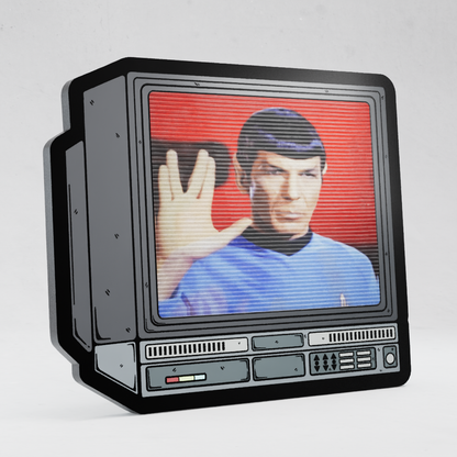 CRTV Lenticular Star Trek Spoc Pin