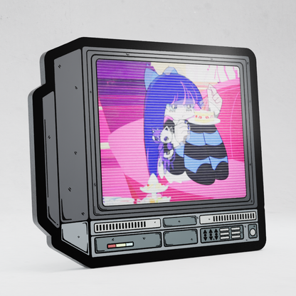 CRTV Lenticular Stocking Cake Pin