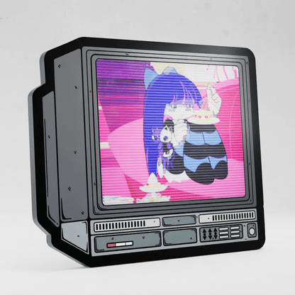 CRTV Lenticular Stocking Cake Pin