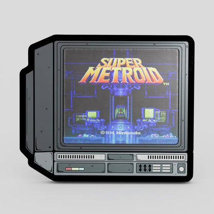 CRTV Lenticular Super Metroid Pin