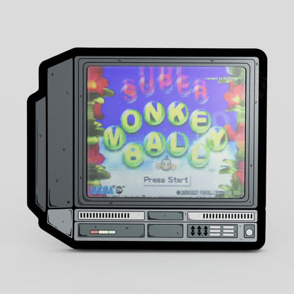 CRTV Lenticular Super Monkey Ball Pin