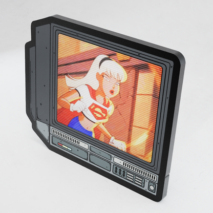 CRTV Lenticular Super Girl Pin