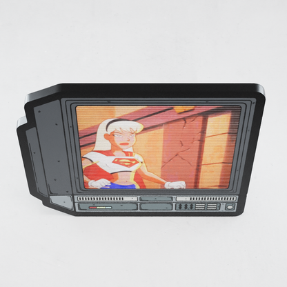 CRTV Lenticular Super Girl Pin