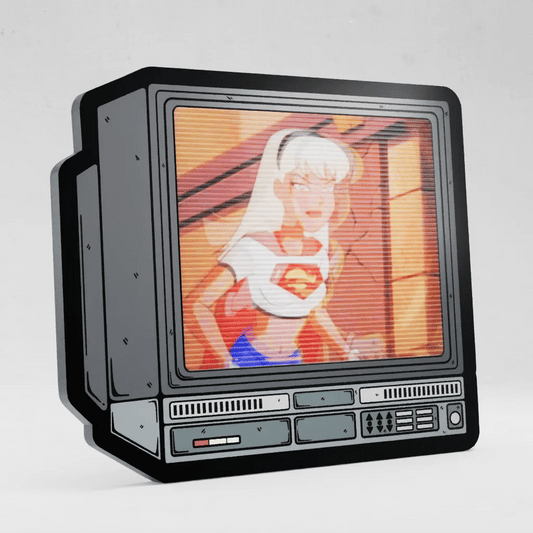 CRTV Lenticular Super Girl Pin