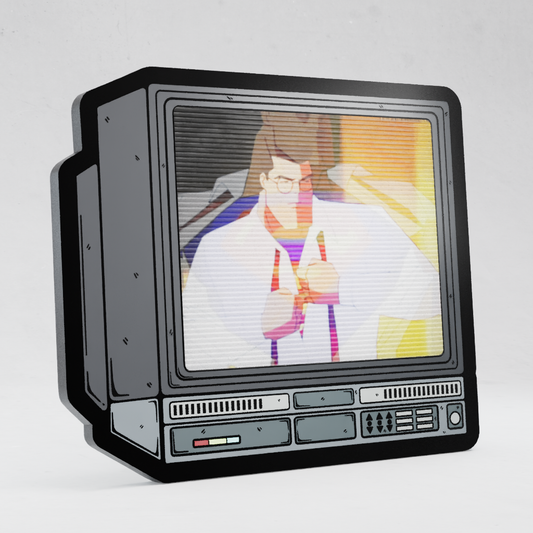CRTV Lenticular Superman Pin
